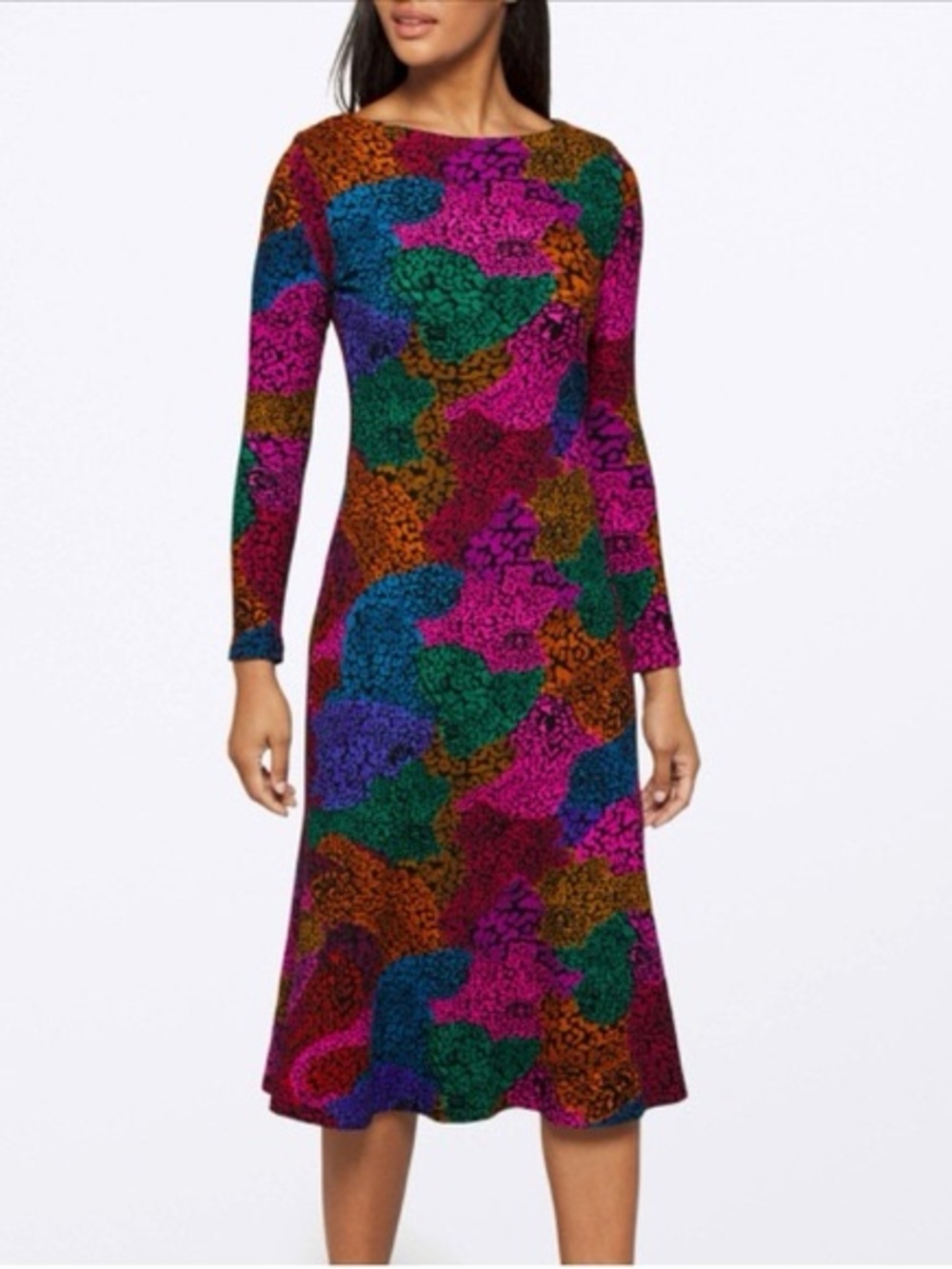 Farm Rio Rainbow Jersey Midi